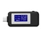 thumbnail image 1 of Probador USB, voltímetro digital de CC, medidor de corriente de voltaje USB C, negro, 1 of 8