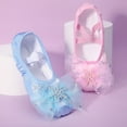 thumbnail image 2 of Girls Soft Sole Ballet Dance Shoes Cute Princess Dance Shoes Children's Chinese Dance Training Special Cat Claw Shoes Pink Blue (blue,39), 2 of 7