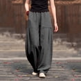 thumbnail image 5 of EaskTriop Womens Summer Casual Beach Pants High Waist Wide Leg Trousers Baggy Comfy Pants with Pockets Lightweight Lounge Palazzo Pants, 5 of 6
