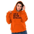 thumbnail image 3 of Life is Better with a Cat Kitty Lover Hoodie Sweatshirt Women Men Brisco Brands M, 3 of 6