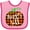 Pink and Fuchsia, variant on Inktastic Happy Fall Plaid Pumpkin Boys or Girls Baby Bib