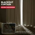 thumbnail image 5 of ZOPZO Blackout Curtains 2 Panels Thermal Insulated, Light Beige, 70W x 84L Inch, Back Tab Drapes for Bedroom and Living Room, 5 of 7