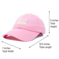 thumbnail image 3 of DALIX Premium Cap Tennis Mom Hat for Women Hats and Caps in Light Pink, 3 of 7