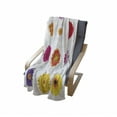 thumbnail image 3 of Gerber Daisy Soft Flannel Fleece Throw Blanket, Various Colorful Petals on Plain Backdrop Summer Flora Romance Print, Cozy Plush for Indoor and Outdoor Use, 50" x 60", Multicolor, by Ambesonne, 3 of 5