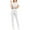 White two piece sets for women, variant on Baikeli Women Suits Clearance Sale Scrubs Sets for Women 2 Piece Summer Suits Short Sleeve V-Neck Tops High Waisted Drawstring Jogger With Pockets Womens Spring Sets 2 Piece Outfits