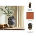 thumbnail image 5 of Rustic Terracotta Pottery Vase - Handcrafted Vintage Decor - Traditional Style - Ideal for Living Room, Bedroom, Office - 9" Brown, 5 of 11