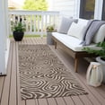 thumbnail image 6 of Addison Rugs Chantille Indoor/Outdoor Transitional Swirls Brown Washable Runner Rug, 2'3" x 7'6", 6 of 6