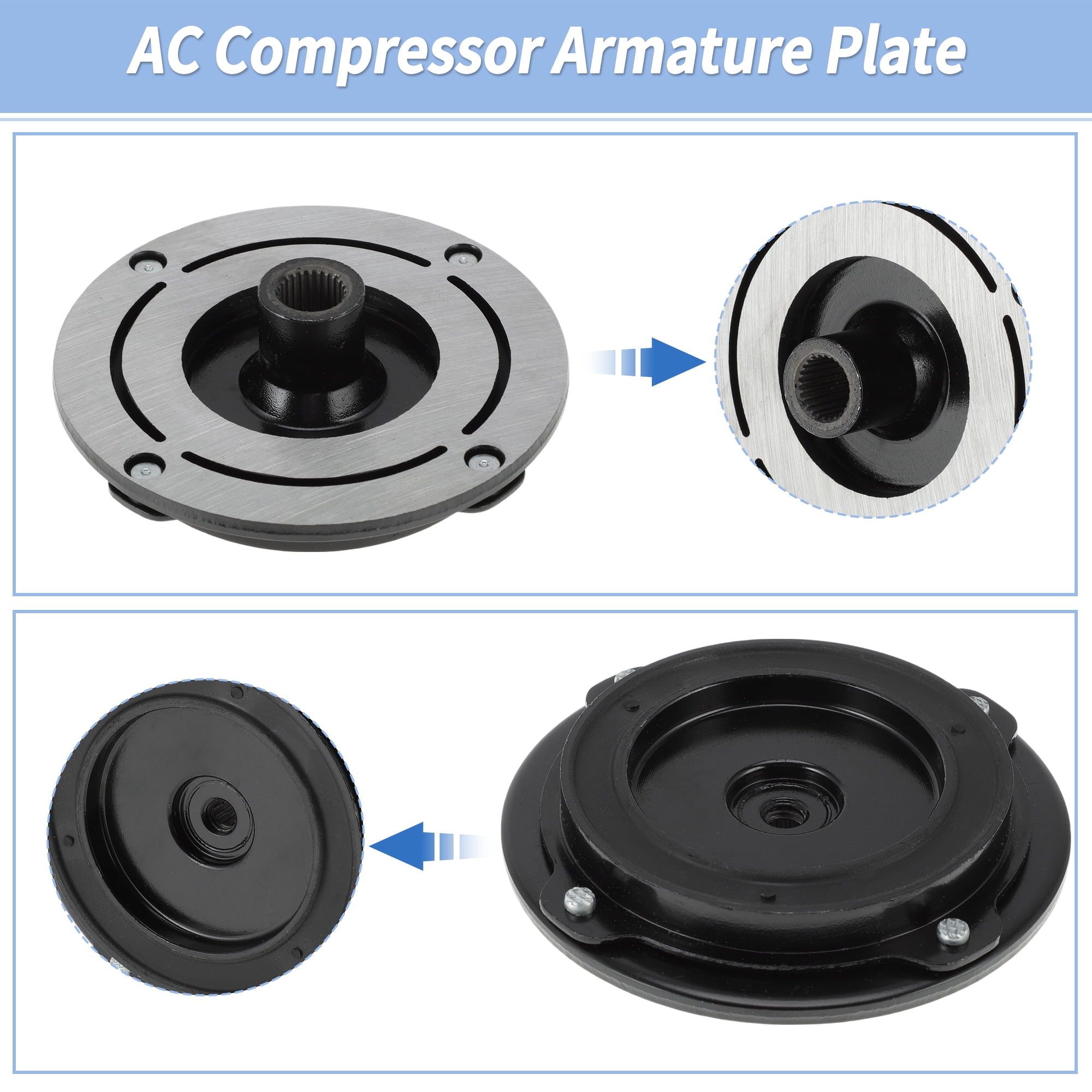 Unique Bargains AC Compressor Clutch Hub Plate for Ford Fusion 2013-2016 1.5L 1.6L