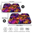 thumbnail image 3 of Haiem Skull Car Windshield Sun Shade - Blocks UV Rays Sun Visor Protector, Sunshade to Keep Your Vehicle Cool, Universal Fit SUV Van Sedan-Small, 3 of 7