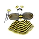 thumbnail image 5 of Disfraz de elfo abeja pequeña para niño, conjunto de ropa de cosplay de abeja para Halloween ala negro, 5 of 7