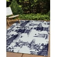 thumbnail image 3 of 4' x 6' Simply Daisy China Old Oriental Chenille Area Rug, Navy, 3 of 5