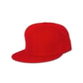 thumbnail image 1 of Flat Bill Adjustable Baseball Hat Cap, Red, 1 of 1