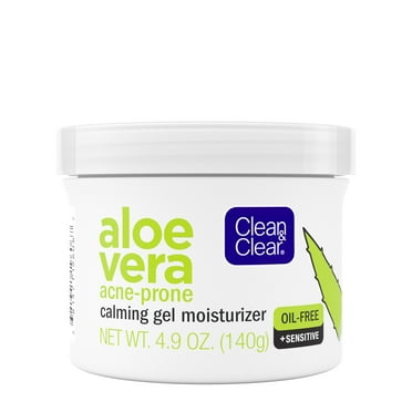 Clean & Clear Aloe Vera Calming Gel Acne Facial Moisturizer, 4.9 oz