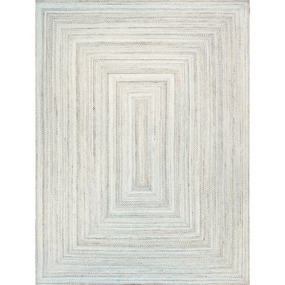 Pasargad Home Lagos 5' X 8' Hand Braided Blue/MultiColor Rug - All Ages, Indoors & Outdoors