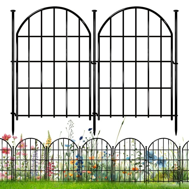 Valla decorativa para jardín CHTSJQW, arqueada, 22 pulgadas x 8,5 m, paquete de 26