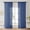 Blue, variant on Rod Pocket Sheer Window Curtains - Solid Color Translucent, Lightweight Half-Shading, Easy-Install Living Room Bedroom Drapes, Blue