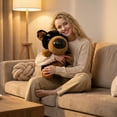 thumbnail image 4 of Large Head Puppy Plush Toy, Cute Big Eyed Dog Stuffed Animal, Soft Companion Doll for Relaxation, Decorative Pet Plushie, Home Office Sofa Decoration Ornament, 4 of 6