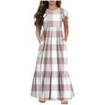 thumbnail image 4 of LOVZFMLL Robe Sans Manches à la Mode pour Enfants Robe d'Été Décontractée à Col Rond pour Filles, 4 of 9