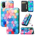 thumbnail image 1 of Compatible With Vivo Y3s 2021 Case Colorful Wallet Card Slot Pu Leather Kickstand Magnetic Rfid Blocking Cover, 1 of 3