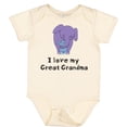 thumbnail image 3 of Inktastic I Love My Great Grandma Elephant Boys Baby Bodysuit, 3 of 5