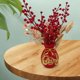 thumbnail image 5 of Jarrón de flores con forma de bolsa bendecida, decoración tradicional de resina, maceta Rojo, 5 of 7