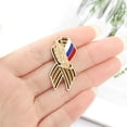thumbnail image 6 of XISAOK Personalized Denim Brooch Alloy Paint Wheat Brooch Badge Collar Accessories, 6 of 7