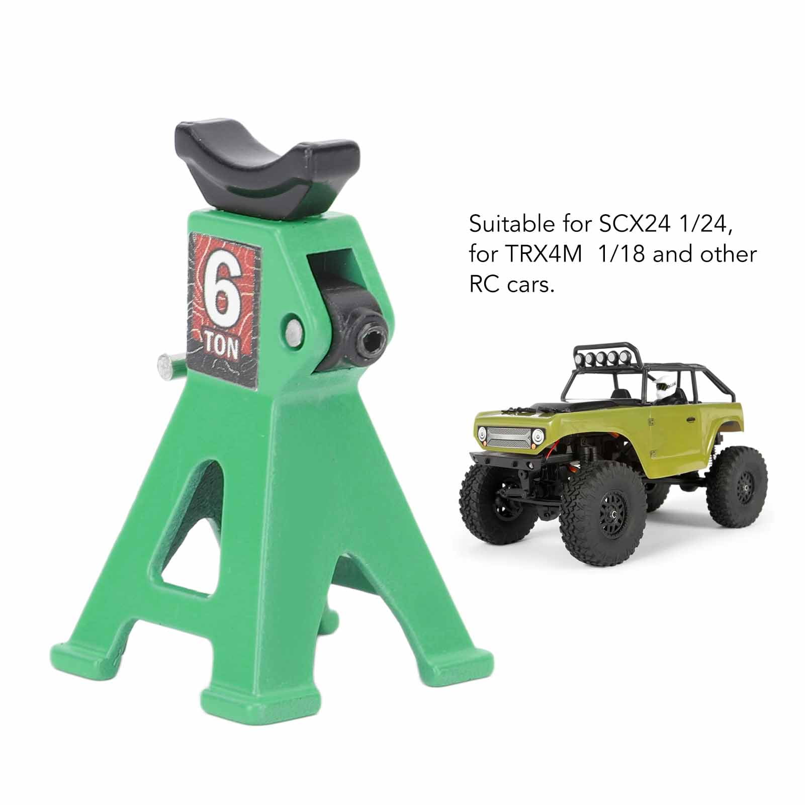 Durable Metal Jack Stands For RC Cars, Adjustable Height, Compact Design, Easy To Carry