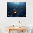 thumbnail image 2 of Orinice Wall Art Starry Sky Ocean Illustration Poster Interior Decoration Painting Poster Decorative Painting Canvas Wall Art Living Room Posters Bedroom Painting 20x16in, 2 of 3