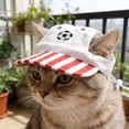 thumbnail image 4 of Hard For Small Breeds Football Games Hat With Ear Holes, 4 of 8