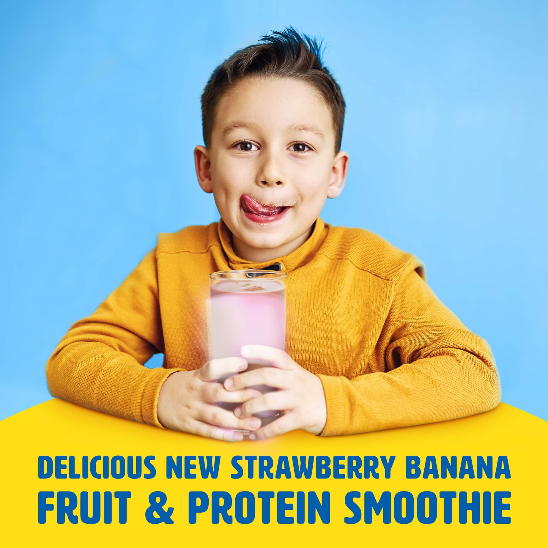 (4 pack) Carnation Breakfast Essentials Fruit and Protein Smoothie, Creamy Strawberry Banana, 8 fl oz, 6 Pack