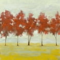 thumbnail image 2 of Goldberger, Jennifer 15x15 Gold Ornate Wood Framed with Double Matting Museum Art Print Titled - Terra Cotta Trees II, 2 of 4