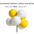 thumbnail image 3 of Globo de colores para decoración de pasteles, globo de arcilla pegajosa con luz enchufable, globo de confesión, fiesta de cumpleaños, postre, vestido, tarjeta de inserción, 3 of 6