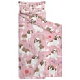 thumbnail image 2 of Shih Tzu Dogs and Pioneer Flower Toddler Nap Mats for Kids Preschool,Sleeping Mat Bag or Kids,Toddler Sleeping Bag,Toddler Nap Mat or Daycare, 2 of 6