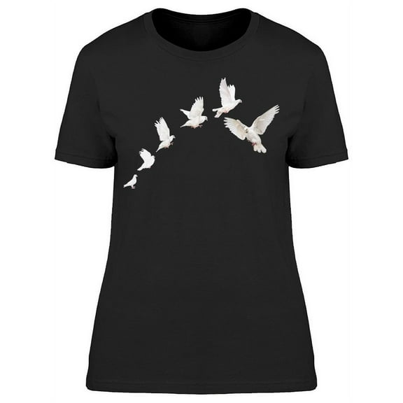 6 Doves T-Shirt Women -Image by Shutterstock, Female Large