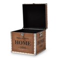 thumbnail image 2 of Baxton Studio Violetta Light Gray Fabric Wood Storage Trunk Ottoman, 2 of 10