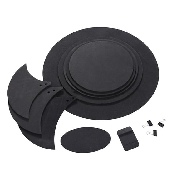 Hearth & Gear Ensemble de Tampons Silencieux pour Tambour 10 Pcs Tampons en Mousse pour Silencieux de Tambour Cinq Tambours Trois Cymbales Jazz Tampon de Silencieux pour Tambour Ensemble de Tampons d'Entraînement de Batterie Papeterie Stylos Papeterie Cartes et Enveloppes Ensemble Arts pour Enfants