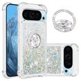 thumbnail image 1 of Funda para Google Pixel 9/Pixel 9 PRO 5G con Brillo Líquido Flotante, Purpurina, Parachoques y Anillo Giratorio Soporte, 1 of 5