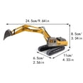 thumbnail image 2 of Excavator Model Toy Plastic Material Highly Detailed Realistic Design Movable Parts Functional Interactive for Collectors and Kids Who Love Engineering, 2 of 3