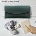 thumbnail image 3 of Carteras de cuero para mujer - Cartera de chequera con bloqueo RFID con ranuras para tarjetas de crédito, 3 of 5