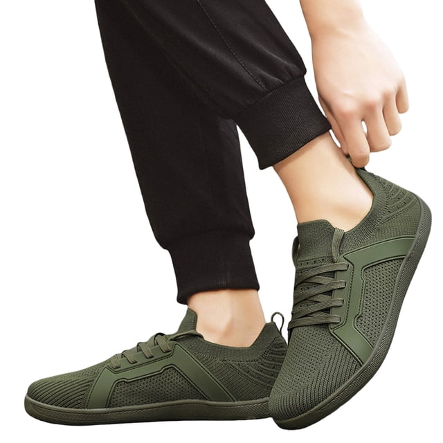 Anchos Zapatos Descalzos Malla para Entrenamiento (oscuro 44) Verde