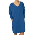 thumbnail image 1 of Haute Edition Women's Oversized Pullover Sweatshirt Dress, 1 of 3
