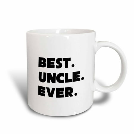 3dRose Best Uncle Ever, Ceramic Mug, 11-ounce