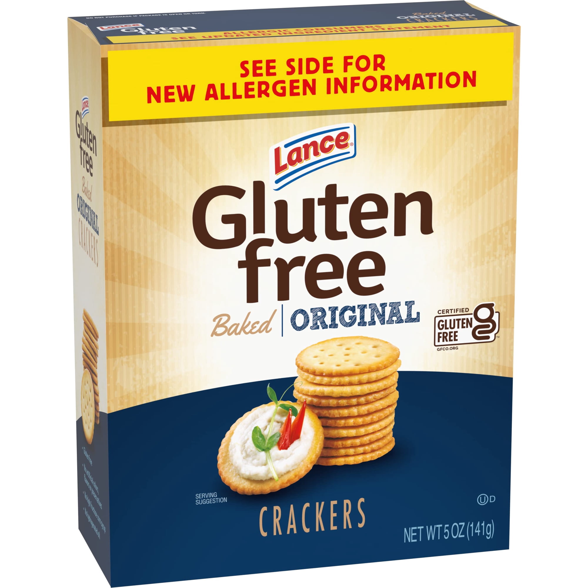 Gluten-Free Crackers Original Baked 5 Oz Box