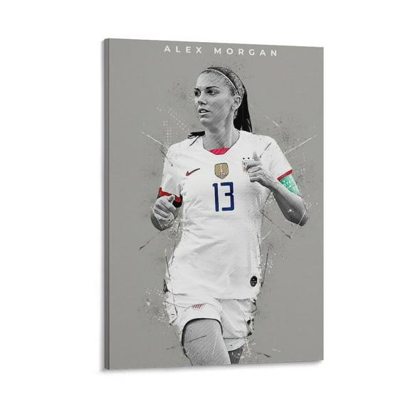 Alex Morgan Poster 13 Canvas Wall Art Prints Poster Gifts Photo Picture Painting Posters Room Decor Home Decorative 12x18inch(30x45cm)