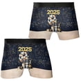 thumbnail image 3 of Happy New Year Border Collie Welcome 2025 Balloon Firework Party All Over Print Boxer Briefs Underwear for Men Dad Borders Dog Lovers Gifts Idea - 01014, 3 of 6