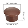 thumbnail image 2 of Uxcell 200Pack 10mm(3/8") Dia Plastic Screw Hole Plugs Cover for Furniture, Red Brown, 2 of 6