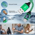 thumbnail image 3 of USB C Charger Block Fast Charging, 2 Pack Dual Port USB Wall Charger with 6FT Type C Charging Cable, USB C Block Charger Wall Adapter Plug Charger Station with Type C Phone Charger Cords, Green, 3 of 7