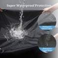 thumbnail image 3 of Agricasst Fire Pit Cover, Round Fire Pit Covers Waterproof 420D Heavy Duty Weather Resistant, Gas Fire Pit Patio Fire Bowl Cover for Fire Pits & Outdoor Fireplaces, 50x24Inch, 3 of 8