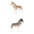 thumbnail image 1 of Figuras de Modelo Sunnimix Juguete de figura de animal Husky 2 Piezas, 1 of 8