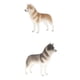 thumbnail image 1 of Figuras de Modelo Sunnimix Juguete de figura de animal Husky 2 Piezas, 1 of 8